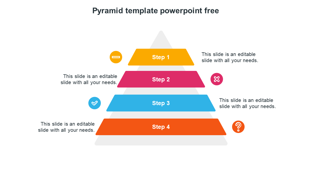 Free - Stunning Pyramid Template PowerPoint Free Design
